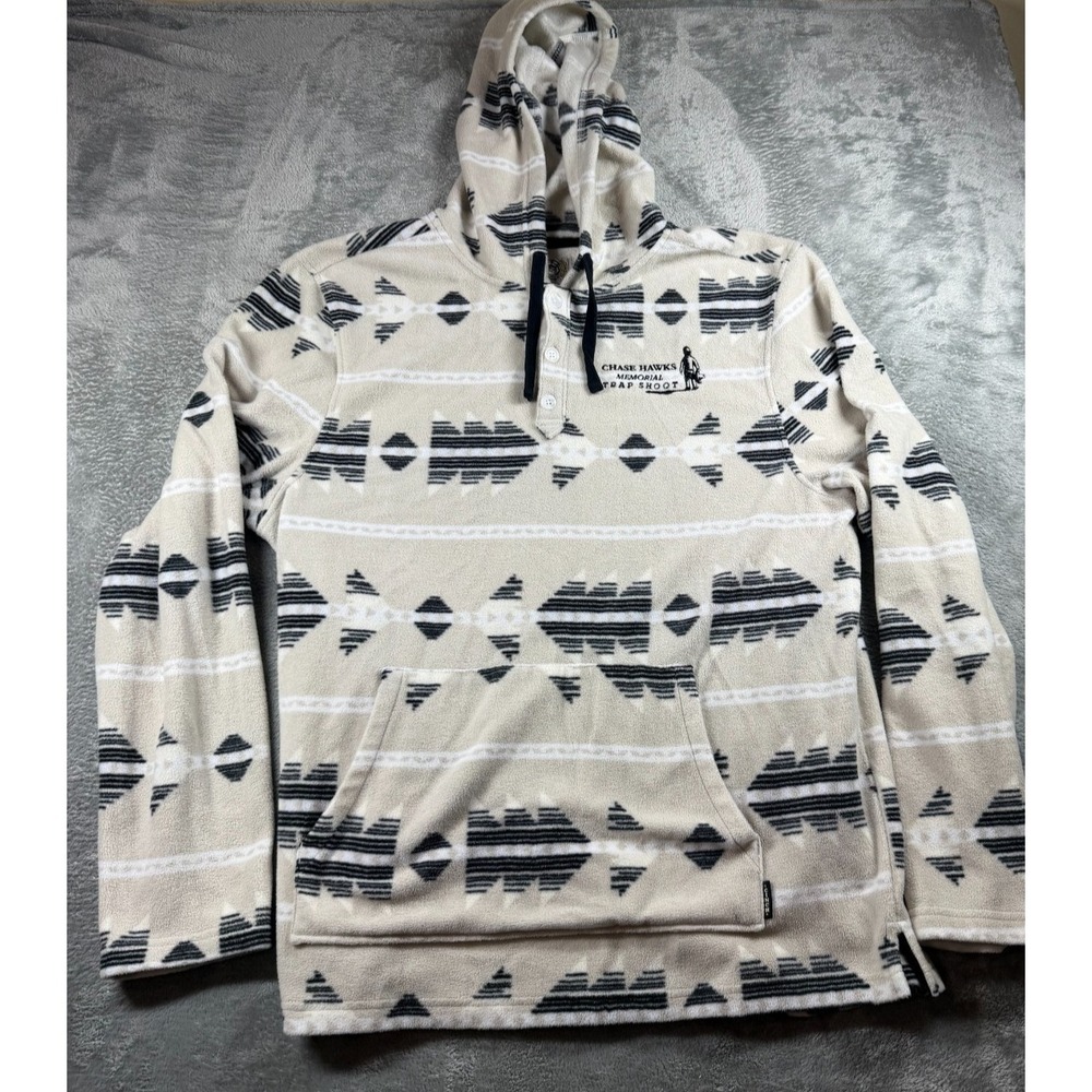 Cinch Western Polar Fleece Hoodie Men's L Southwest Chase‎ Hawks Trap Shoot